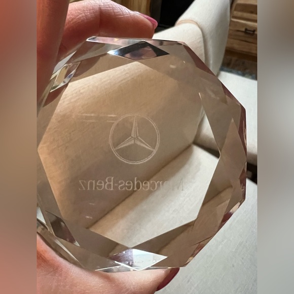 Mercedes Benz Glass Paperweight - Picture 2 of 6